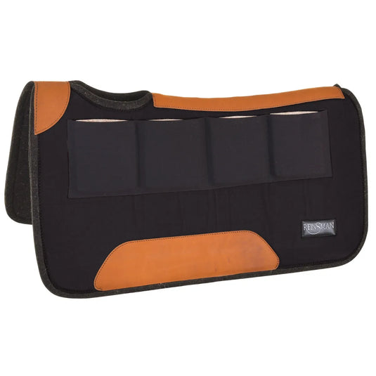 Reinsman Multi-Fit 4 Ranch Pro Square Contour Saddle Pad - Black Duck Canvas