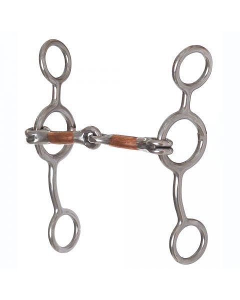 Reinsman Miniature Pony Junior Cow Horse Smooth Copper Snaffle Bit