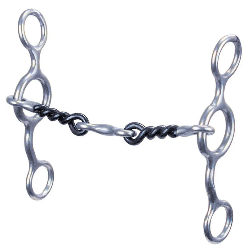 Load image into Gallery viewer, Reinsman Jr Cow Horse Twisted Sweet Iron Dog Bone Snaffle Bit
