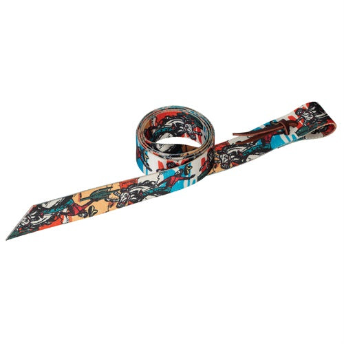 Load image into Gallery viewer, Patterned Poly Latigo Tie Strap - 1-3/4"x60"
