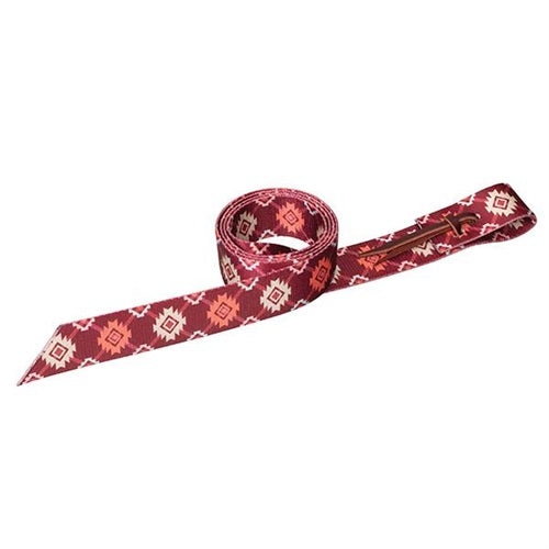 Patterned Poly Latigo Tie Strap - 1-3/4