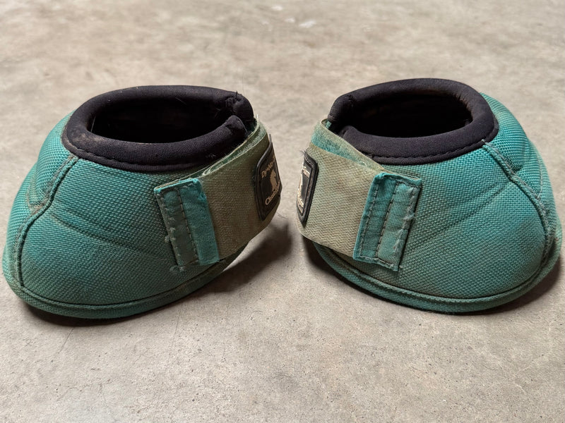 Load image into Gallery viewer, Used CE DyNo Turn Bell Boots - Aqua - Large
