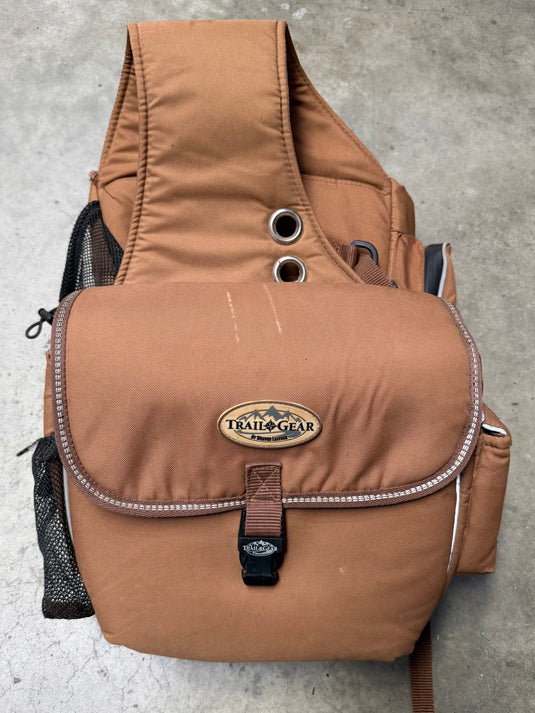 Used Weaver Leather Trail Gear Saddle Bag - Brown