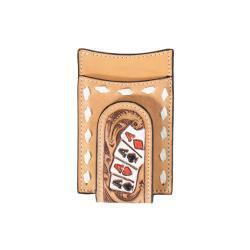 3D Hand Painted Four-Aces Money Clip/Card Wallet - Natural