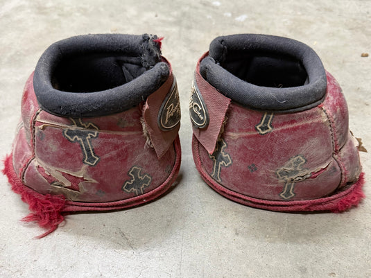 Used PC Ballistic Bell Boots - Red Crosses