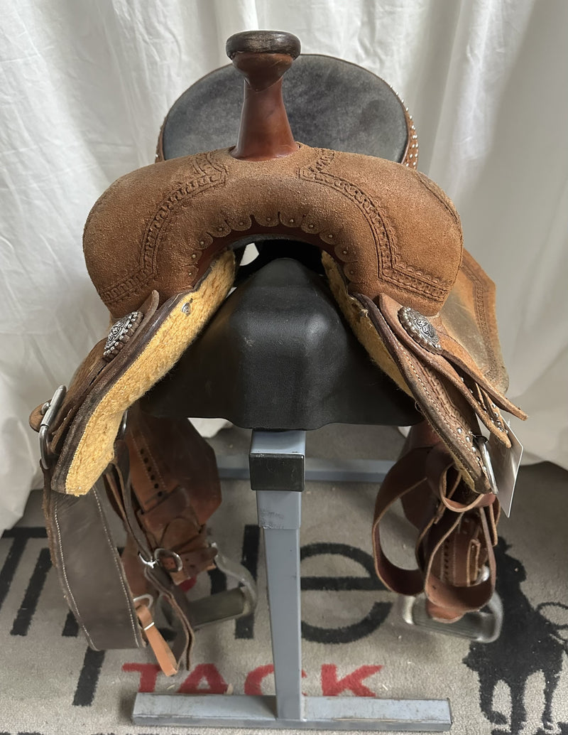 Load image into Gallery viewer, Used Scott Thomas Border Barrel Saddle 14.5"
