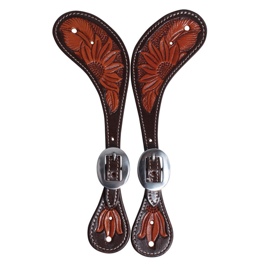 Professional's Choice Sunflower Muleshoe Spur Straps