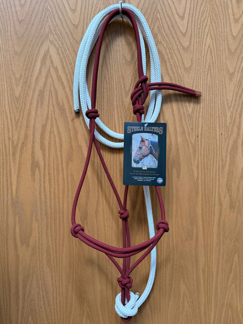 Load image into Gallery viewer, Steele Rope Halter with 10' Lead - Standard Horse
