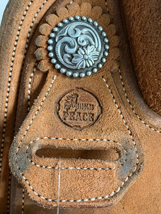 Used Peace Saddles Team Roper Saddle 14.5" & Matching Breast Collar