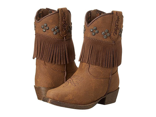 Annabelle Toddler Boot with Fringe - Brown