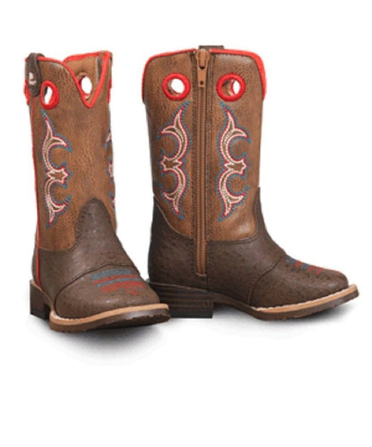 Kolter Toddler Boot - Brown/Red