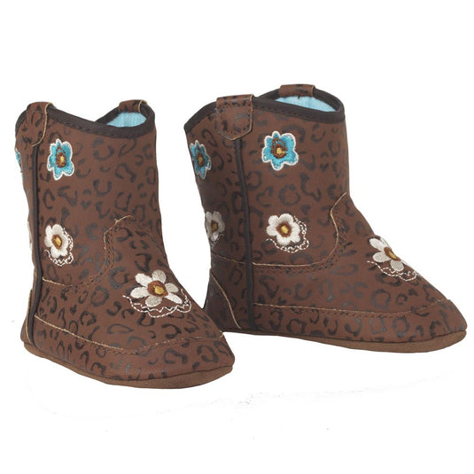 Madelyn Baby Bucker Boot - Brown/Flowers