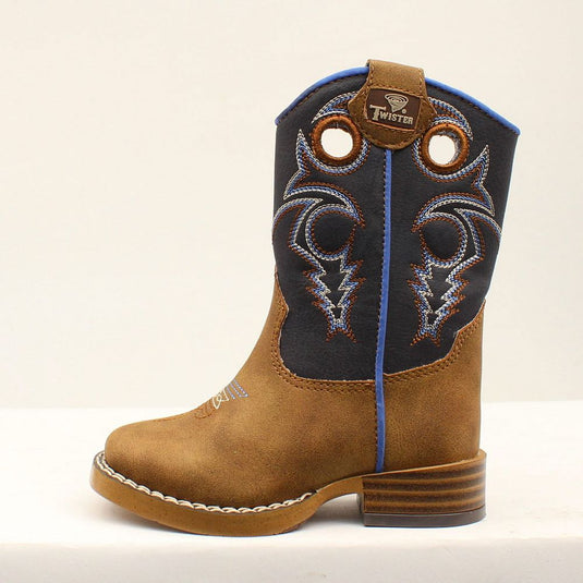 Ben Toddler Boot - Brown/Navy