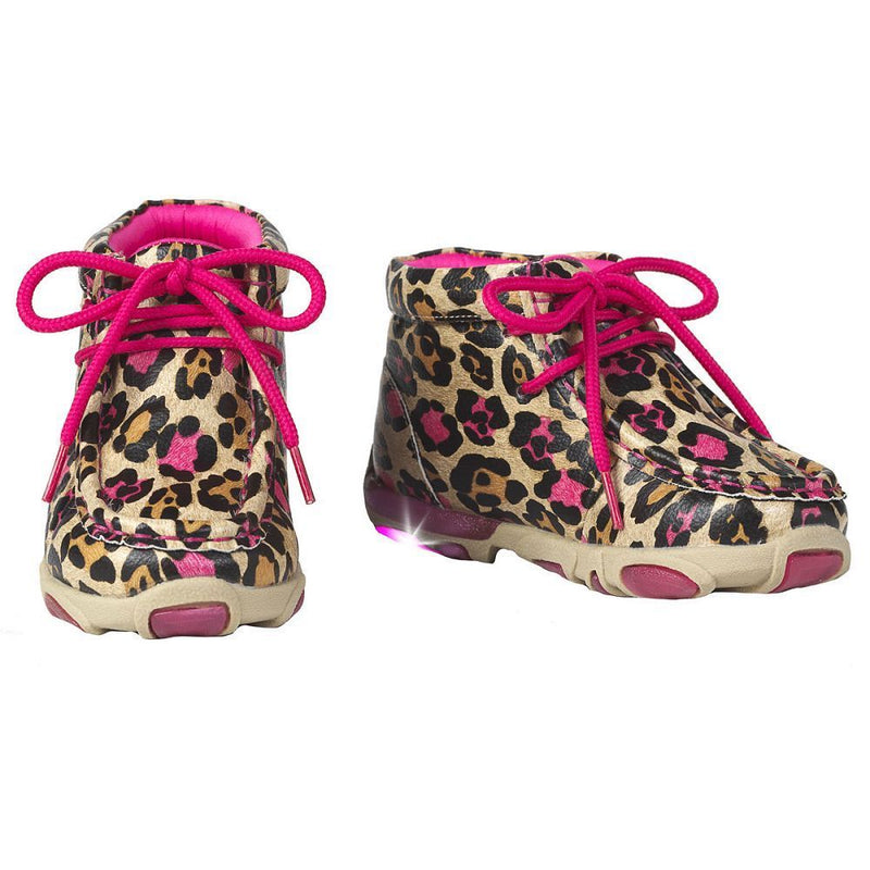 Load image into Gallery viewer, Maisie Toddler Light-Up Shoe - Cheetah/Pink
