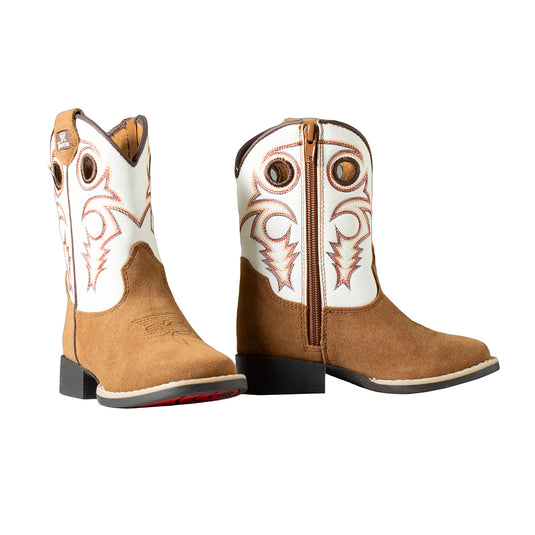 Trey Toddler Boot - Brown/White