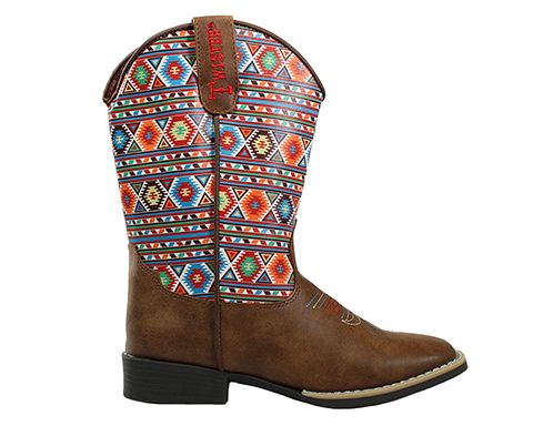 Daniella Boot - Brown/Multi