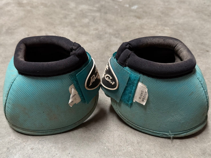 Load image into Gallery viewer, Used PC Ballistic Bell Boots - Turquoise - Medium
