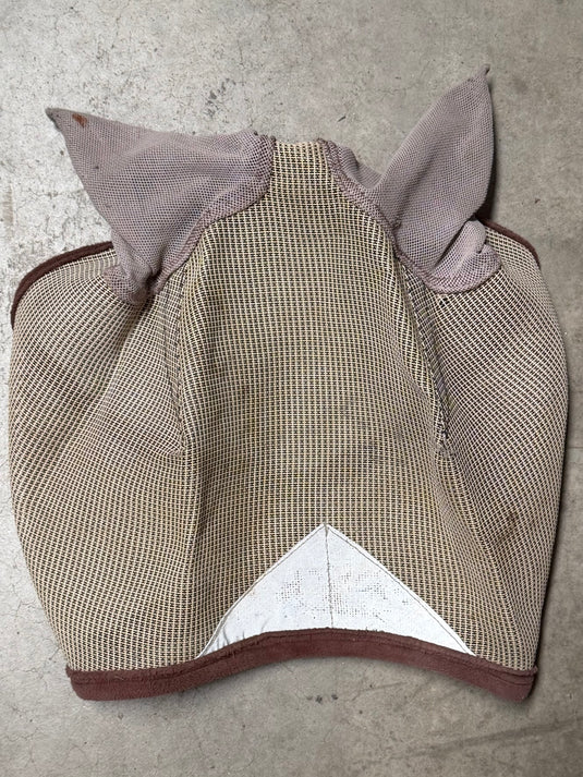 Used Fly Mask with Ears - Tan/Brown