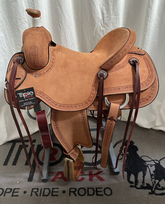 Triple R Modified Association Rancher Saddle 15.5