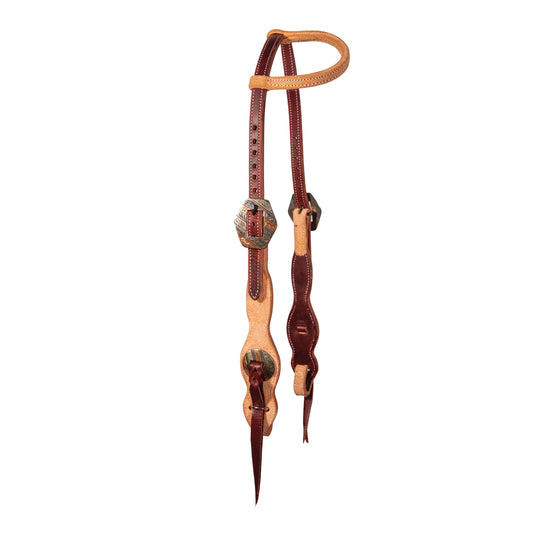 Professional's Choice Two Tone Tassel Quick Change One Ear Headstall