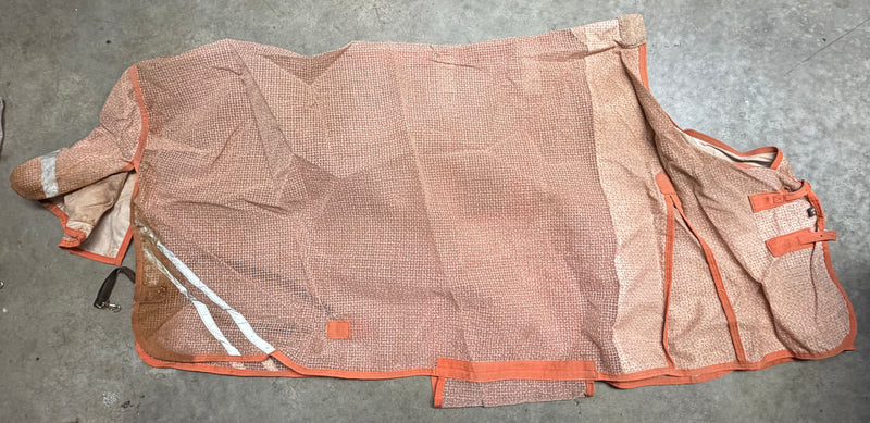 Load image into Gallery viewer, Used Schneiders Ripstop Bellyband Fly Sheet - Orange - 82"
