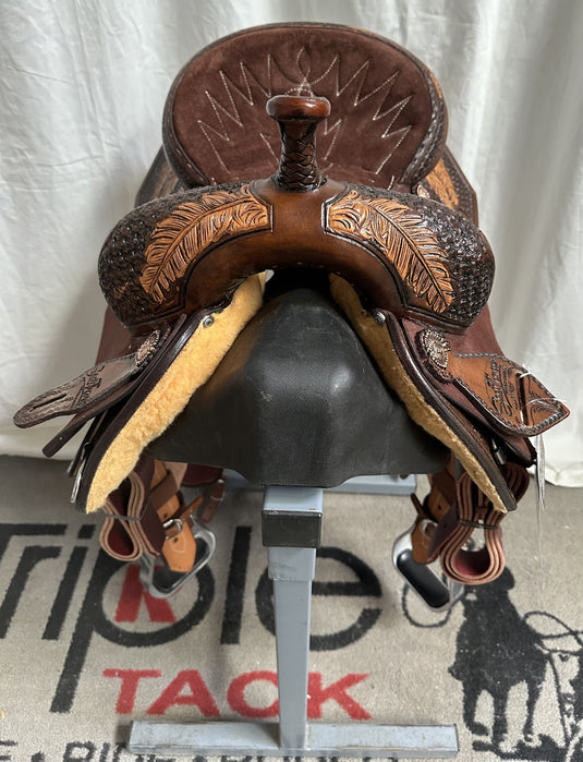 ST BR200 7/8 Combo Tooled Barrel Saddle 15"