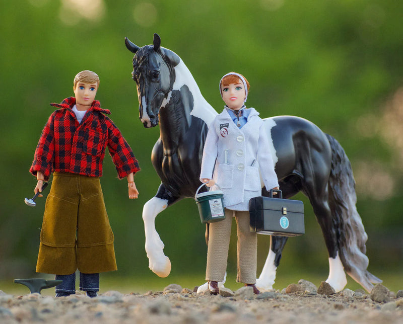 Load image into Gallery viewer, Breyer Farrier with Blacksmith Tools - 8" Figure
