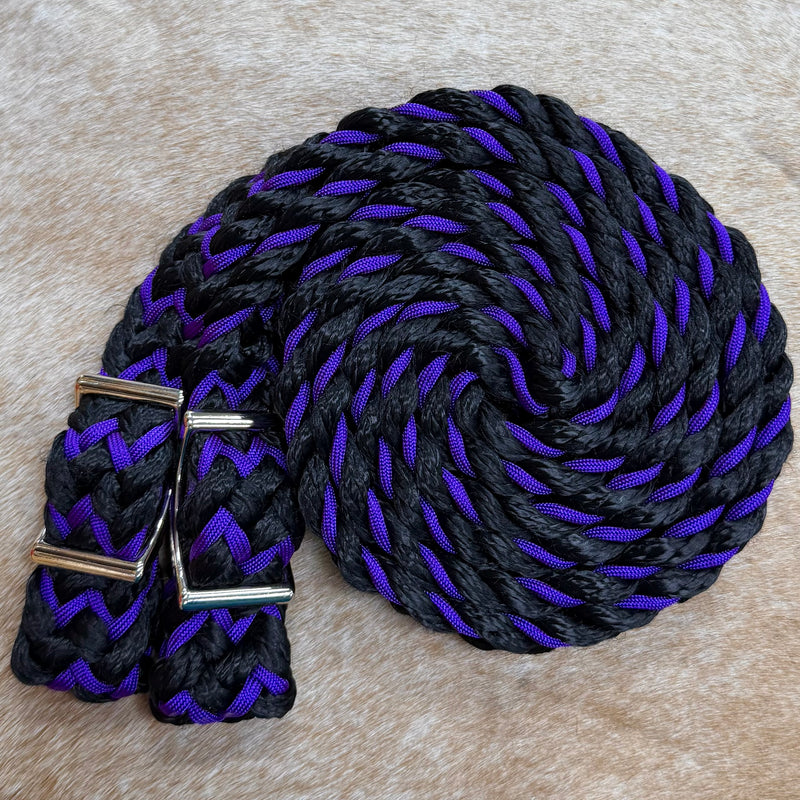 Load image into Gallery viewer, Gale Beebe 9 Plait Flat Braided Barrel Reins
