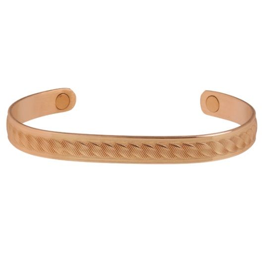 Load image into Gallery viewer, Sabona Rope Engraved Magnetic Copper Bracelet
