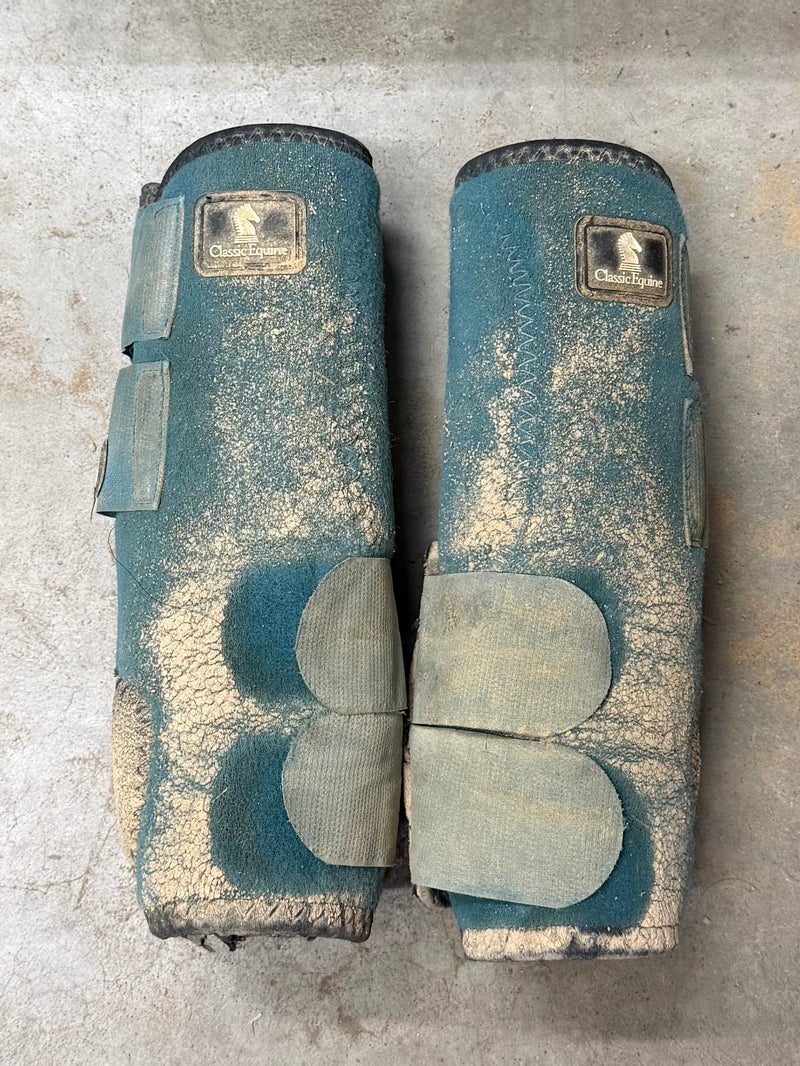 Load image into Gallery viewer, Used CE Legacy Protective Boots - Teal - Medium - Hind
