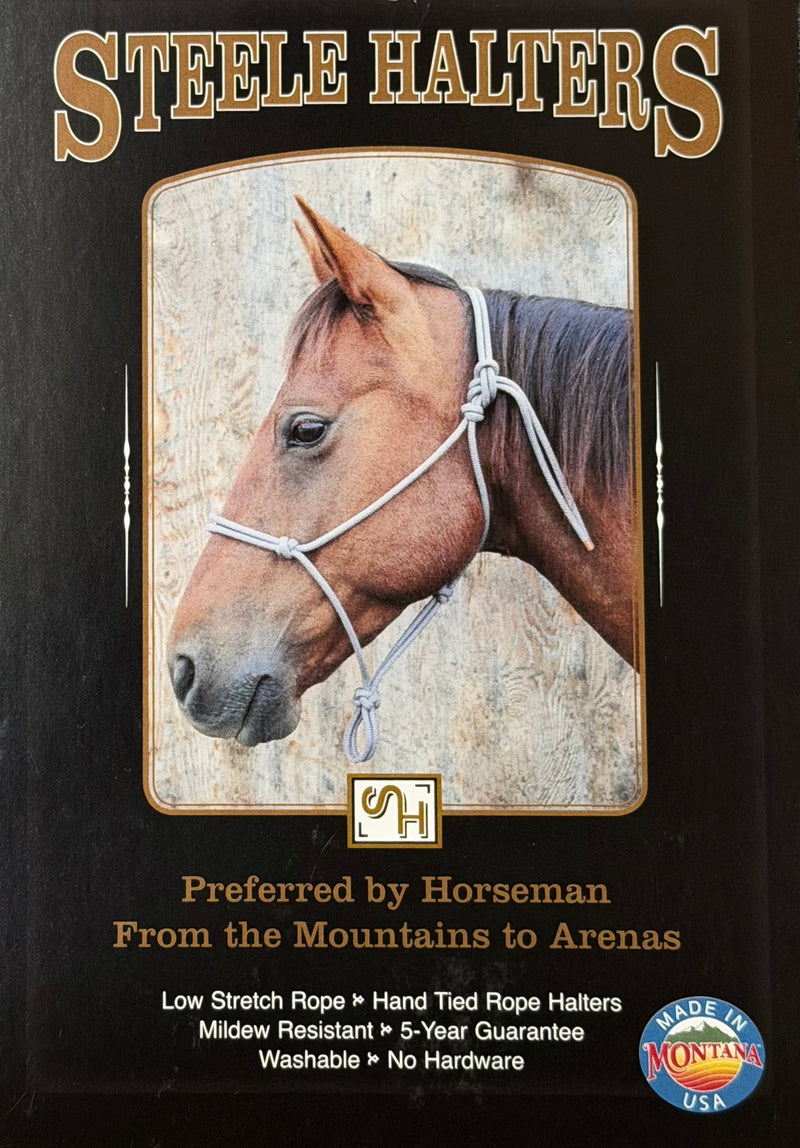 Load image into Gallery viewer, Steele Rope Halter with 10' Lead - Standard Horse
