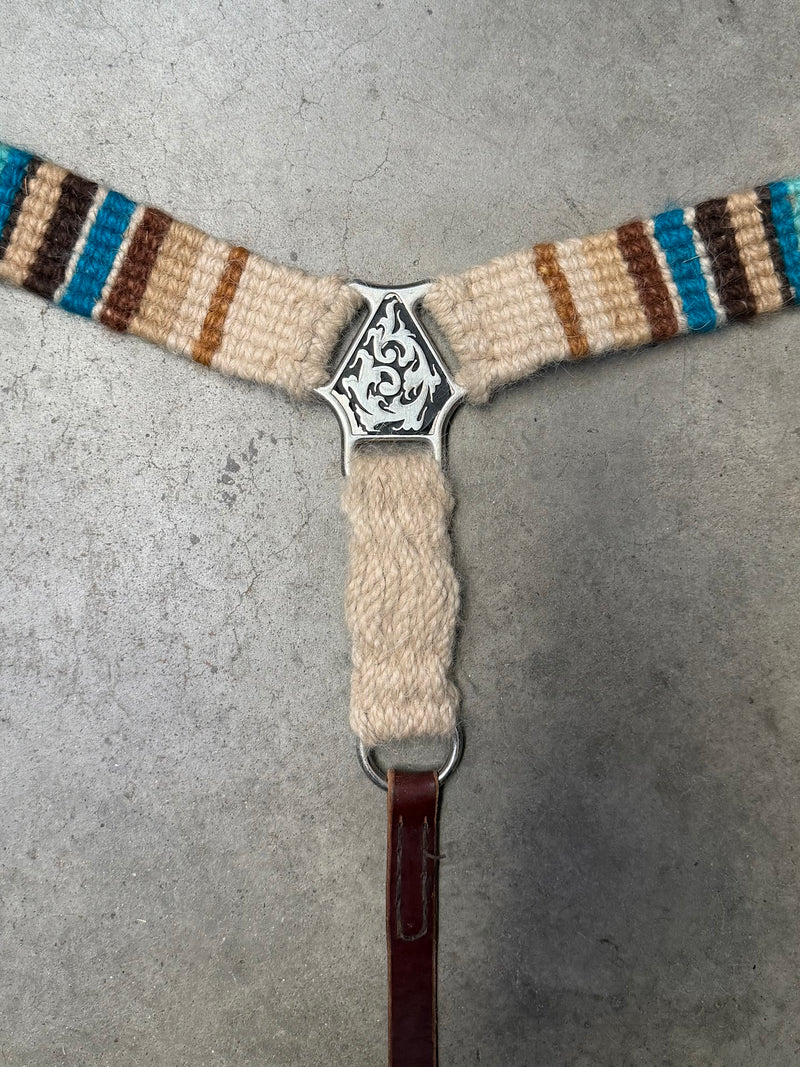 Load image into Gallery viewer, Used Celio Mohair Breast Collar - Multi Stripe
