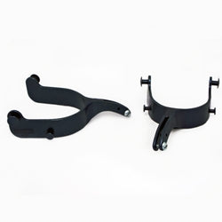 Bull Riding Spurs - 2-1/4" Turned Down Twisted 26 Degree