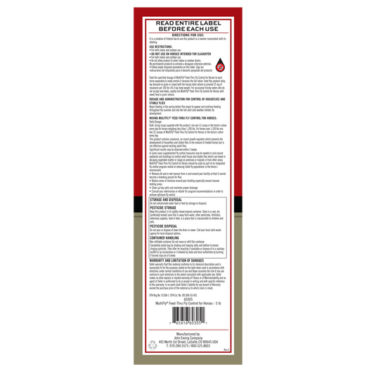Formula 707 MultiFly Feed-Thru Fly Control - Pellets