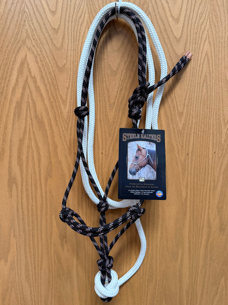 Load image into Gallery viewer, Steele Rope Halter with 12' Lead - Yearling
