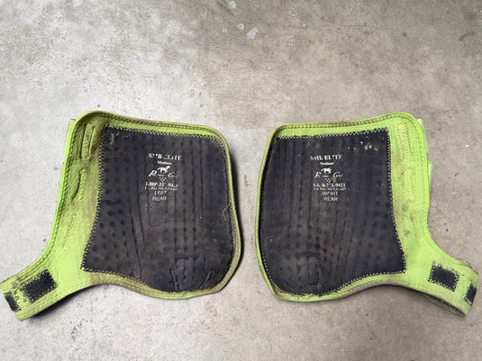 Used PC SMB Elite Protective Boots - Green - Medium - Hind