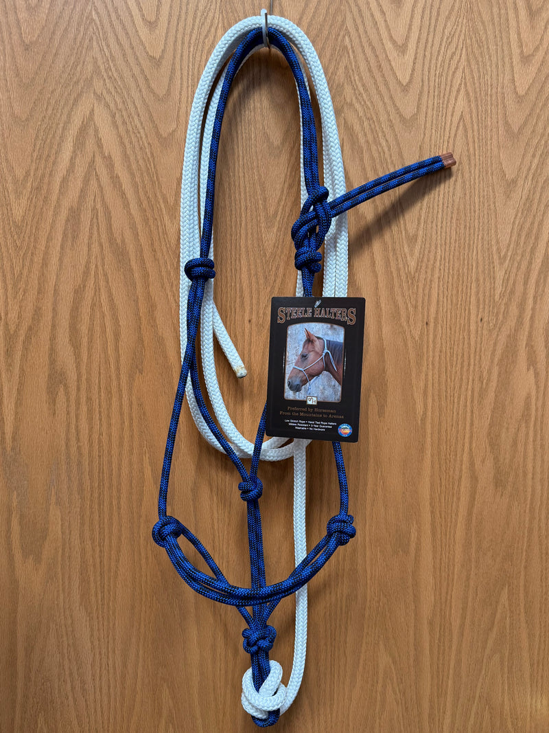 Load image into Gallery viewer, Steele Rope Halter with 12' Lead - Standard Horse
