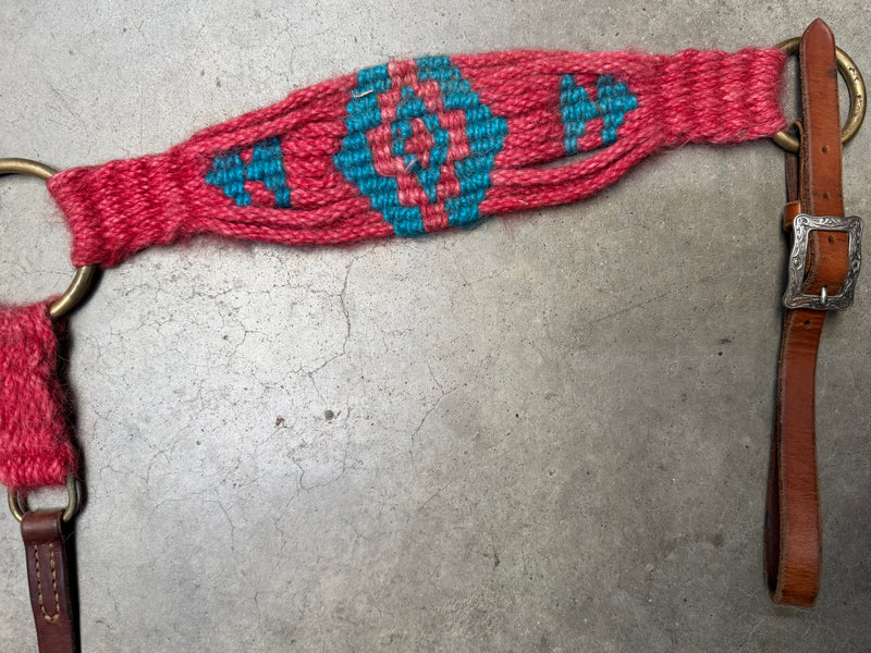 Load image into Gallery viewer, Used Mohair Breast Collar - Red/Turquoise
