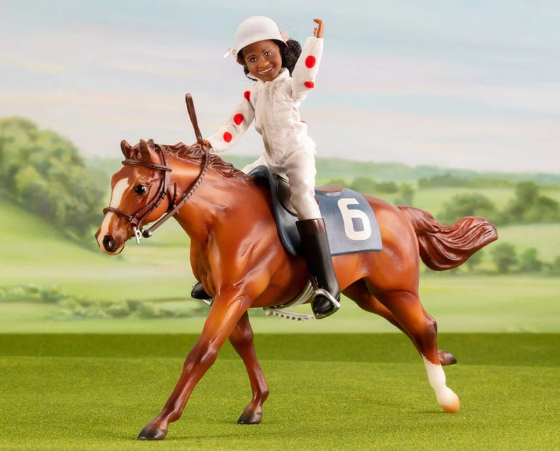 Load image into Gallery viewer, Breyer Cheryl White &amp; Jetolara Horse &amp; Book Set
