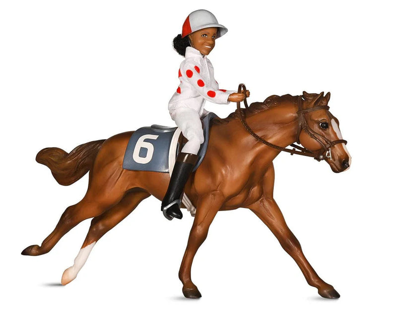 Load image into Gallery viewer, Breyer Cheryl White &amp; Jetolara Horse &amp; Book Set
