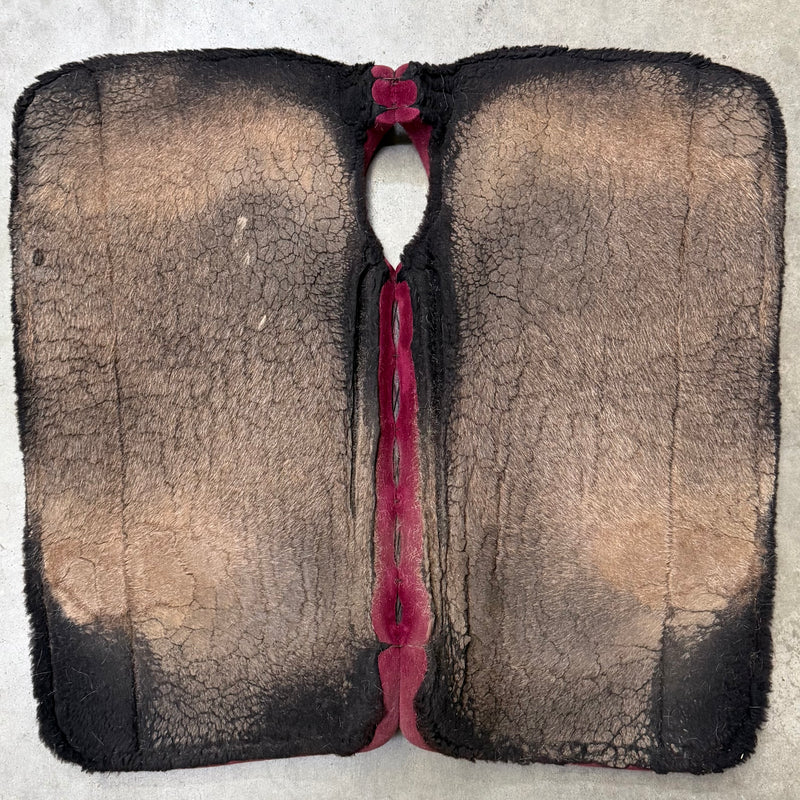 Load image into Gallery viewer, Used 3S Felt/Fleece Saddle Pad - Burgundy - 30x30 - 3/4"
