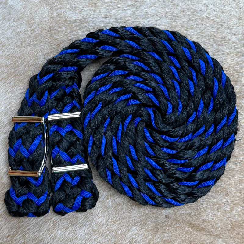 Load image into Gallery viewer, Gale Beebe 9 Plait Flat Braided Barrel Reins
