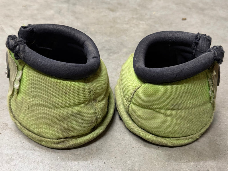 Load image into Gallery viewer, Used PC Ballistic Bell Boots - Lime Green
