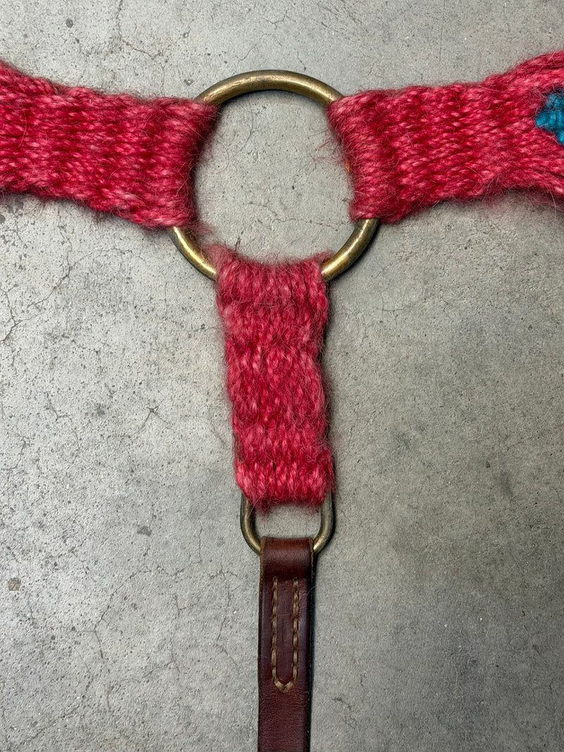 Load image into Gallery viewer, Used Mohair Breast Collar - Red/Turquoise
