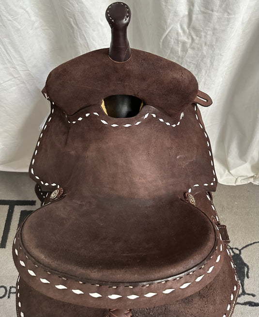 ST BR100 Barrel Saddle Chocolate 13"