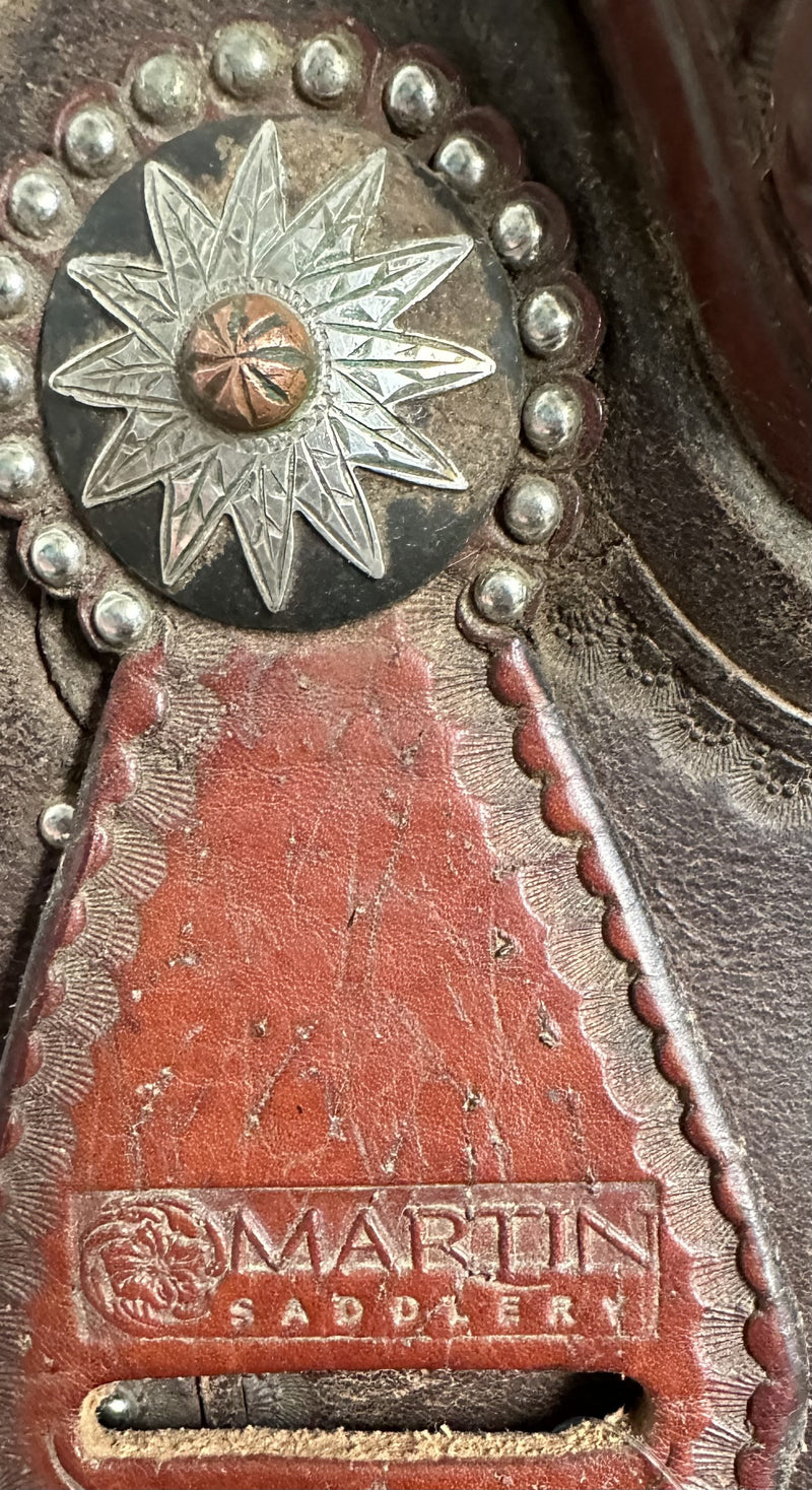 Load image into Gallery viewer, Used Martin 7/8 Combo Team Roper Saddle 14.5"
