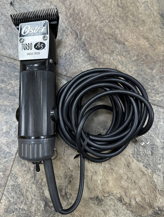 Used/Refurbished Oster Turbo A5 Single Speed Clipper - Black