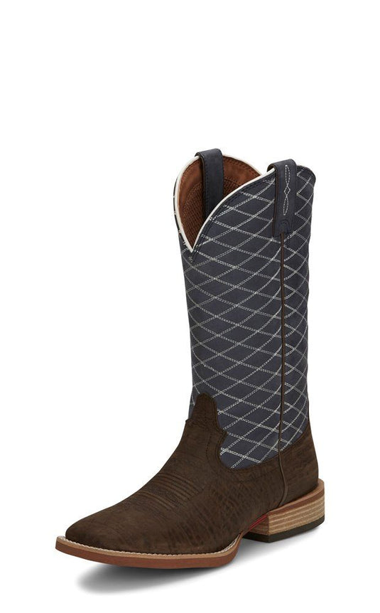 Justin Cattler Square Toe Boot - Chocolate