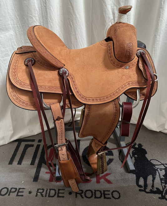 Triple R Modified Association Rancher Saddle 15.5