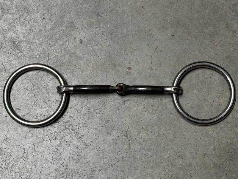 Load image into Gallery viewer, Used Reinsman O-Ring Heavy Loose Ring Smooth Snaffle Bit #100

